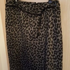 Animal Print Skirt